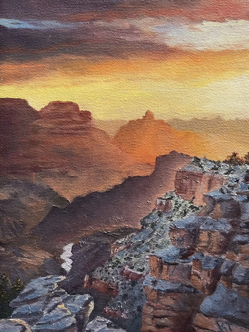 Canyon sunset
